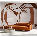 Affreschi & Affreschi|Wandbild personalisiert figurative Kunst abstrakte Gesichter|Wandbild