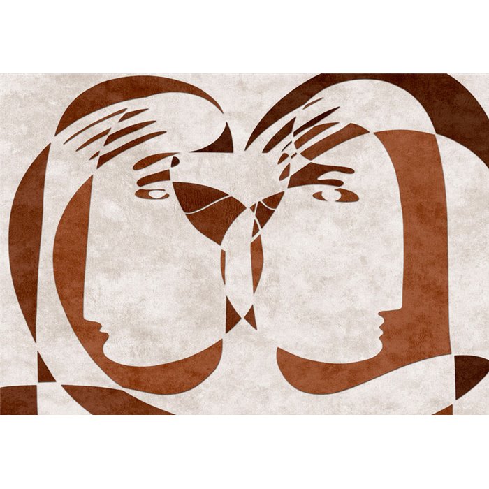 Affreschi & Affreschi|Wall mural custom figurative art abstract faces|Wallmurals