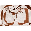 Affreschi & Affreschi|Wandbild personalisiert figurative Kunst abstrakte Gesichter|Wandbild