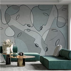 Affreschi & Affreschi|Wall mural custom modern cubist composition|Wallmurals