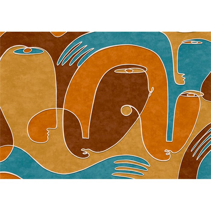 Affreschi & Affreschi|Wall mural custom modern cubist composition|Wallmurals