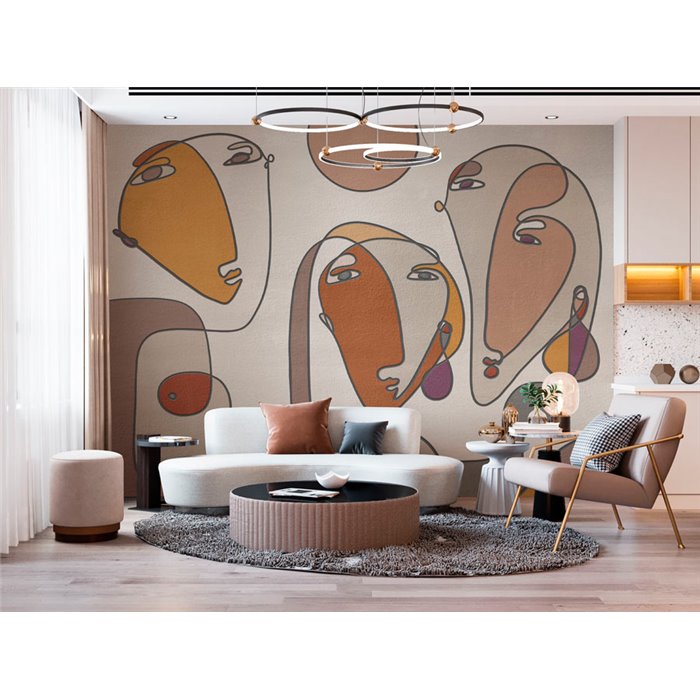 Mural personalizado contemporáneo figuras humanas - Affreschi Innerline IL402