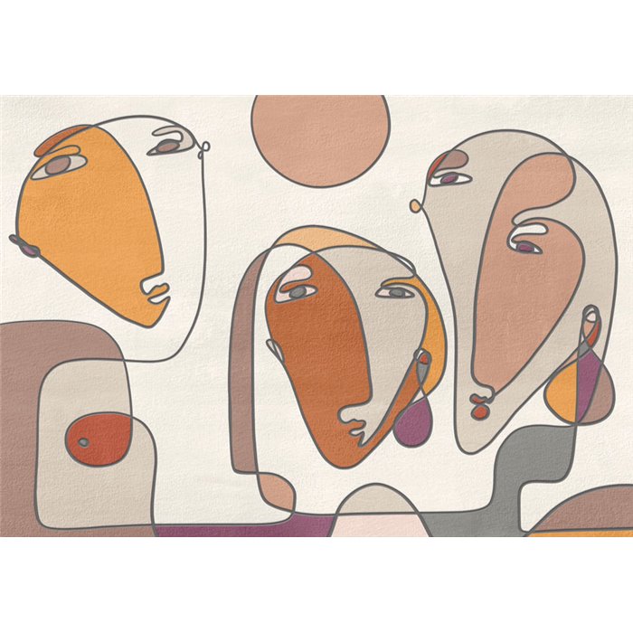 Affreschi & Affreschi|Papier peint panoramique personnalisé contemporain figures humaines|Panoramiques
