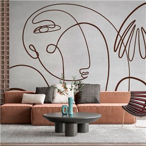 Affreschi & Affreschi|Wall mural custom modern cubist composition|Wallmurals