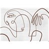 Affreschi & Affreschi|Wall mural custom minimalist abstract faces|Wallmurals