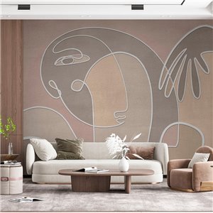 Affreschi & Affreschi|Wall mural custom modern cubist composition|Wallmurals