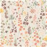 Papeldecor|Beige and Orange Watercolor Flowers Wallpaper|Floral