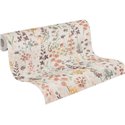 Papeldecor|Beige and Orange Watercolor Flowers Wallpaper|Floral