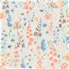 Papeldecor|Papier peint fleurs sauvages aquarelle gris|Floral