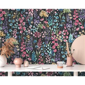 Papeldecor|Tapete glänzender goldener blauer Gips|Tapeten 2