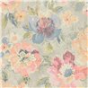 Papeldecor|Papier peint fleurs aquarelle grises multicolores|Aquarelle