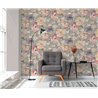 Papeldecor|Multicolor Gray Watercolor Flowers Wallpaper|Watercolor