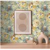 Papeldecor|Multicolor Green Watercolor Floral Wallpaper|Watercolor