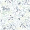 Papeldecor|Floral Wallpaper, Blue and Green Watercolor Leaves|Floral