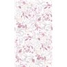 Papeldecor|Floral Wallpaper, Gray and Pink Watercolor Leaves|Wallpaper