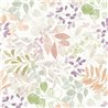 Papeldecor|Papier peint floral, feuilles aquarelle vert|Floral