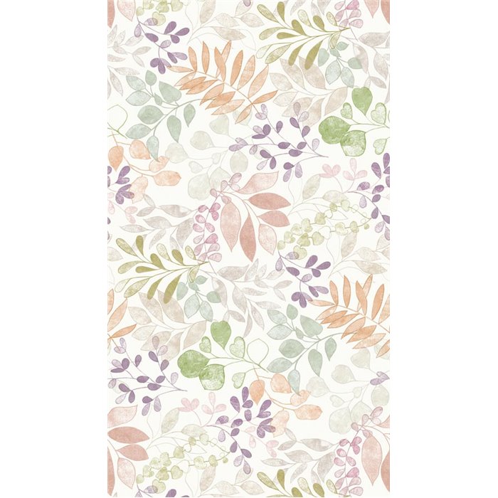 Papeldecor|Floral Wallpaper, Green Watercolor Leaves|Floral