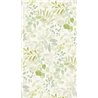Papeldecor|Papier peint floral, feuilles aquarelle blanc et vert|Floral