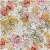 Papeldecor|Tapete Blumen Aquarell Töne Beige Orange|Aquarell