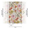 Papeldecor|Papier peint floral aquarelle tons beige orange|Aquarelle