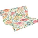 Papeldecor|Tapete Feldblumen Weiß multicolor|Aquarell