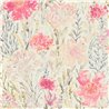 Papeldecor|Papier peint floral campagne blanc et multicolore|Aquarelle