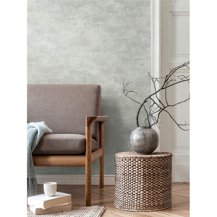 Papeldecor|Papel pintado industrial ó rústico efecto yeso gris|Papel Pintado