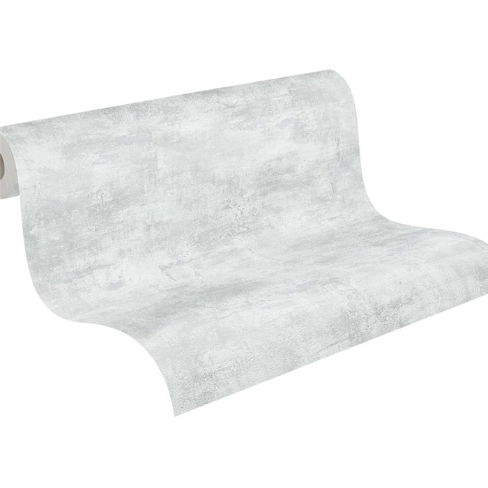 Papeldecor|Papier peint industriel ou rustique effet plâtre gris|Papier Peint