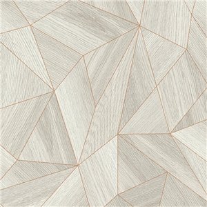 Papeldecor|Tapete Geometrisch Modern Beige und Weiß|Tapeten