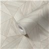Papeldecor|Papel pintado geométrico beige y gris|Papel Pintado