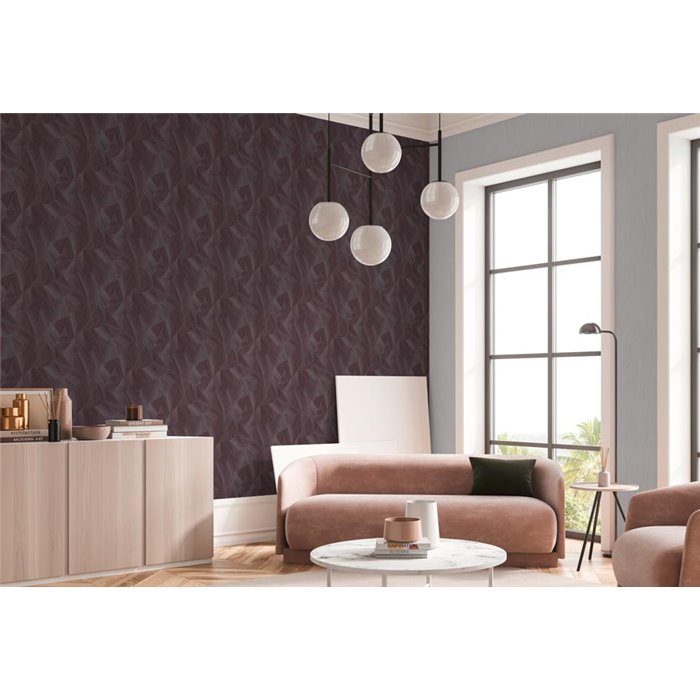 Papeldecor|Papel pintado moderno y geométrico gris y morado|Papel Pintado