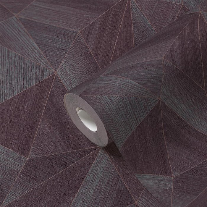 Papeldecor|Papel pintado moderno y geométrico gris y morado|Papel Pintado