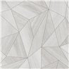 Papeldecor|Tapete Muster Geometrisch Grau Metallisch|Tapeten