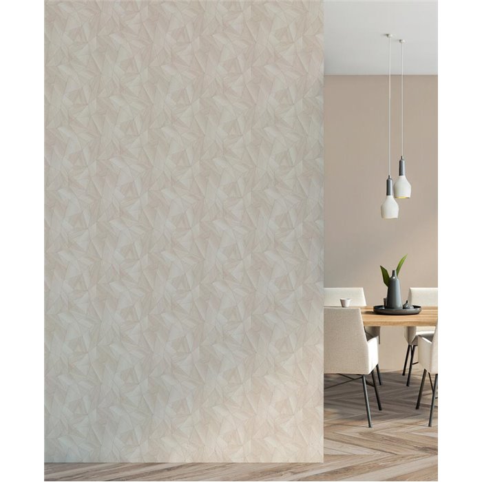 Papeldecor|Papier peint géométrique moderne beige et blanc|Papier Peint