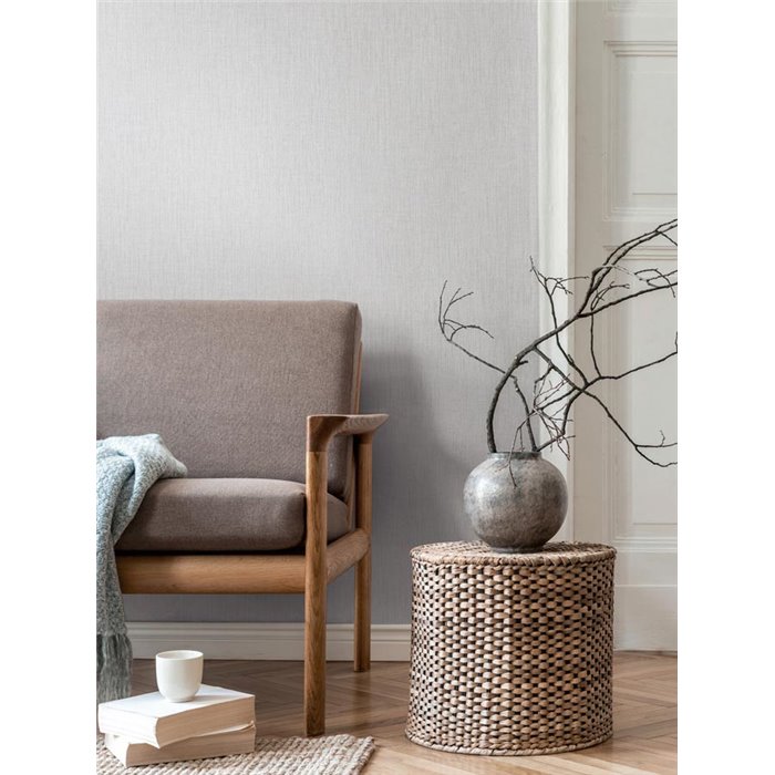 Papeldecor|Light Gray Textile Effect Wallpaper|Wallpaper