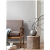 Papeldecor|Papier peint gris clair effet textile|Papier Peint