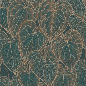 Elitis|Papier peint art moderne avec formes abstraites marron et terre cuite|Papier Peint