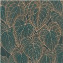 Papeldecor|Modern Brown and Green Floral Wallpaper|Wallpaper