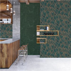 Papeldecor|Modern Gray and Silver Flowers Wallpaper|Wallpaper 2