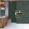 Papeldecor|Papier peint floral moderne marron et vert|Papier Peint
