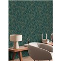 Papeldecor|Papier peint floral moderne marron et vert|Papier Peint