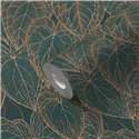 Papeldecor|Papier peint floral moderne marron et vert|Papier Peint