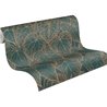 Papeldecor|Papier peint floral moderne marron et vert|Papier Peint