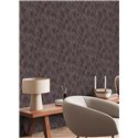 Papeldecor|Modern Brown and Black Flowers Wallpaper|Wallpaper