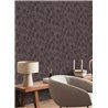 Papeldecor|Papier peint moderne fleurs marron et noir|Papier Peint
