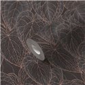 Papeldecor|Modern Brown and Black Flowers Wallpaper|Wallpaper