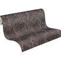 Papeldecor|Papier peint moderne fleurs marron et noir|Papier Peint