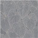 Papeldecor|Modern Gray and Silver Flowers Wallpaper|Wallpaper