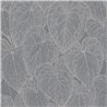 Papeldecor|Modern Gray and Silver Flowers Wallpaper|Wallpaper