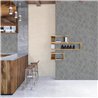 Papeldecor|Tapete Modern Blumen Grau und Silber|Tapeten